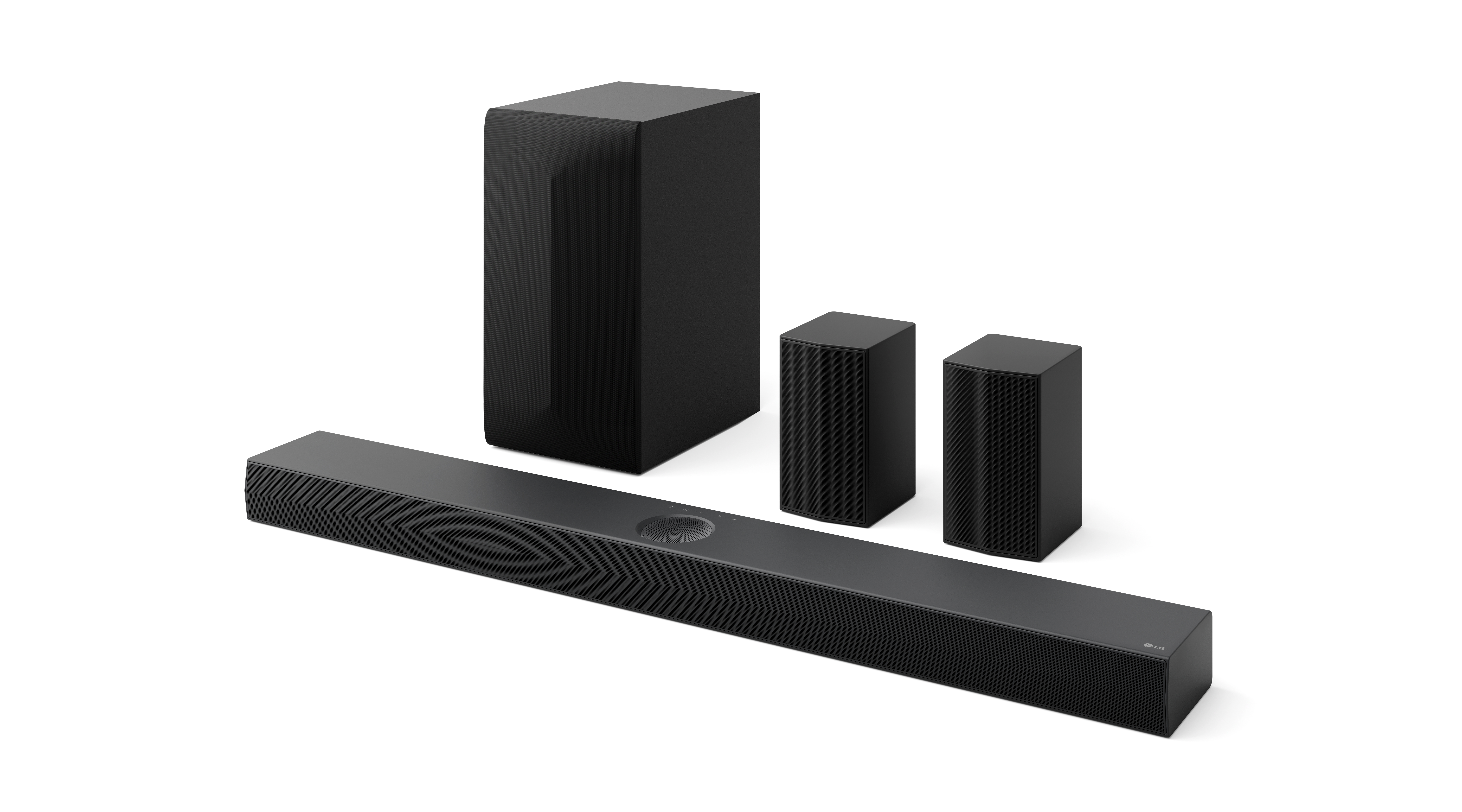 Barra de sonido - LG S70TR, Bluetooth, 500 W, 5.1.1 canales con subwoofer, Dolby Digital y DTS, Negro