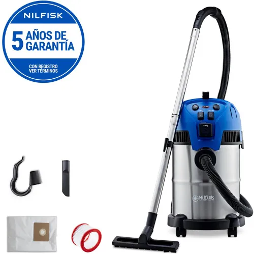 NILFISK - Aspirador Agua-Polvo Multi II 30 l T Inox VSC.