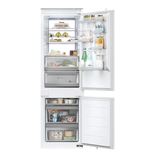 Haier - Frigorífico combi integrable Haier Total No Frost SuperCooling e Iluminación Envolvente - HBW7518BT.