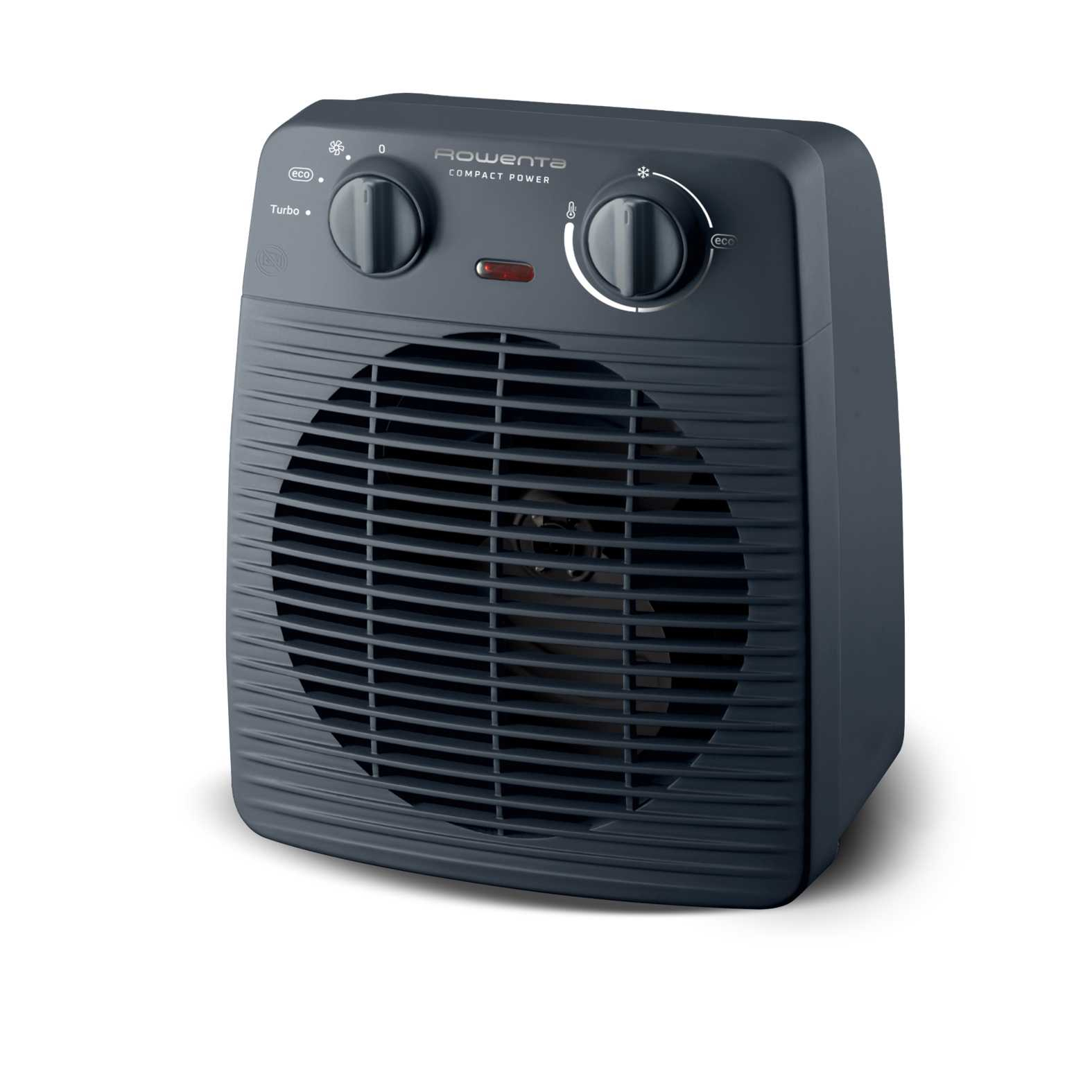 Calefactor portátil - Rowenta SO221, 2000 W, 35 m², 2 Velocidades, Calentamiento rápido, Modo ventilador, Apagado automático 1, Azul