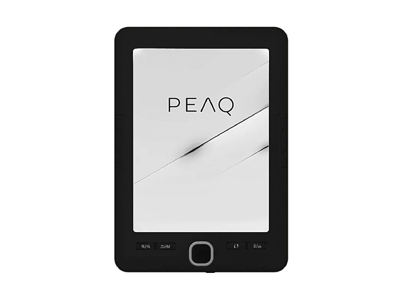 eBook - PEAQ Basic, 6", 4GB, 1024x758 pixels, 16 Niveles de Gris, Incluye Funda Protectora, Negro