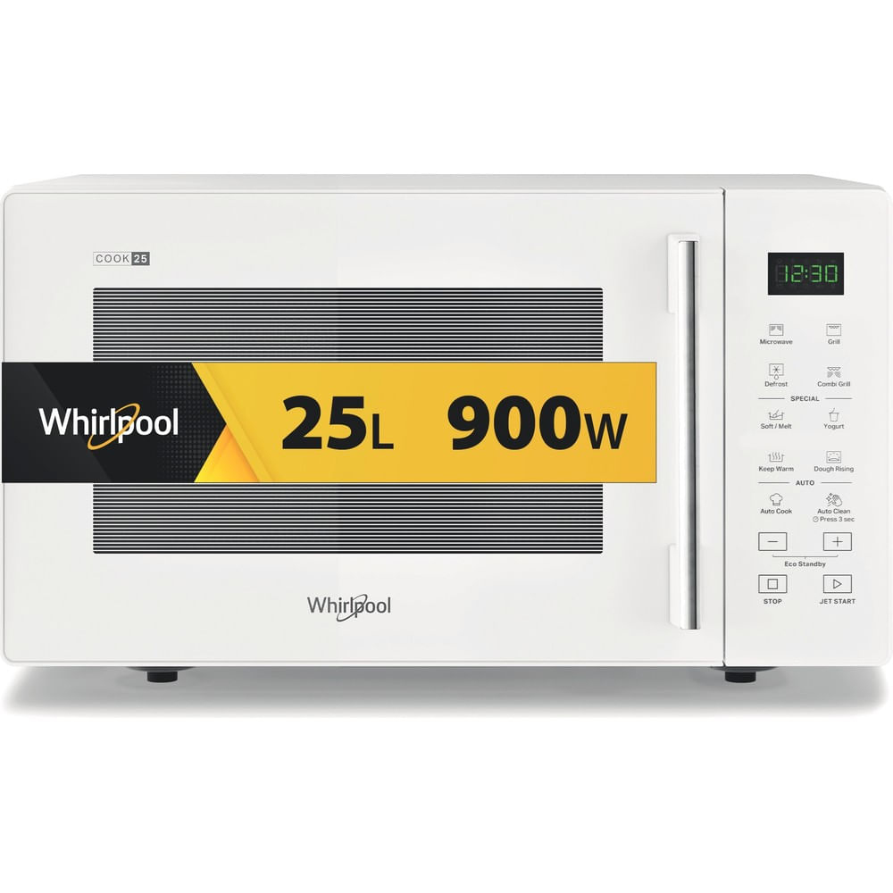 HORNO MICROONDAS CON GRILL WHIRLPOOL MWP 253 W 25 LITROS BLANCO