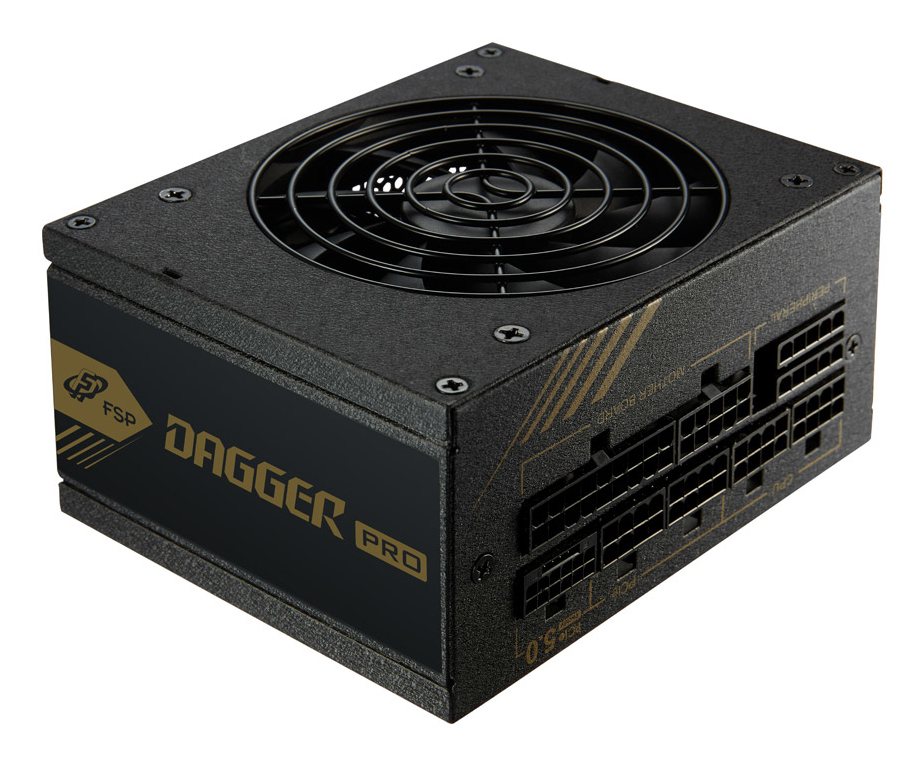 Fuente Alimentación 850W FSP DAGGER PRO 850W Unidad de fuente de alimentación SFX SFX3.3 Negro 80 PLUS Gold Fully-Modular Negro
