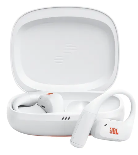 Auriculares conducción de aire - JBL Endurance Zone, Autonomía 32 h, IP68, OpenSound, 4 micrófonos, Blanco