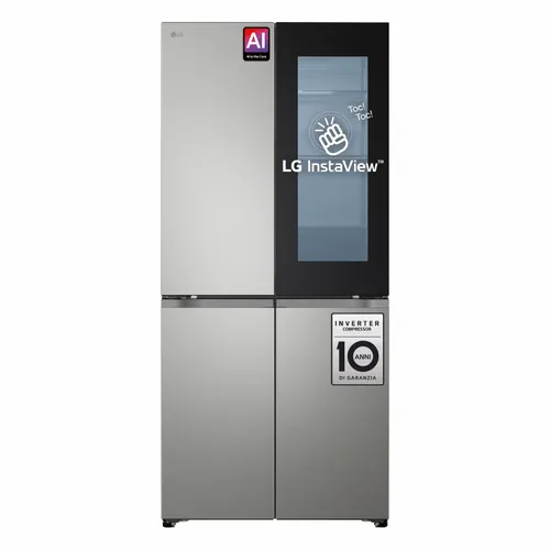 Frigorífico American Combi | LG GMVS30SDPY InstaView™, , Clasificación D, 580 L, Inox antihuellas - GMVS30SDPY