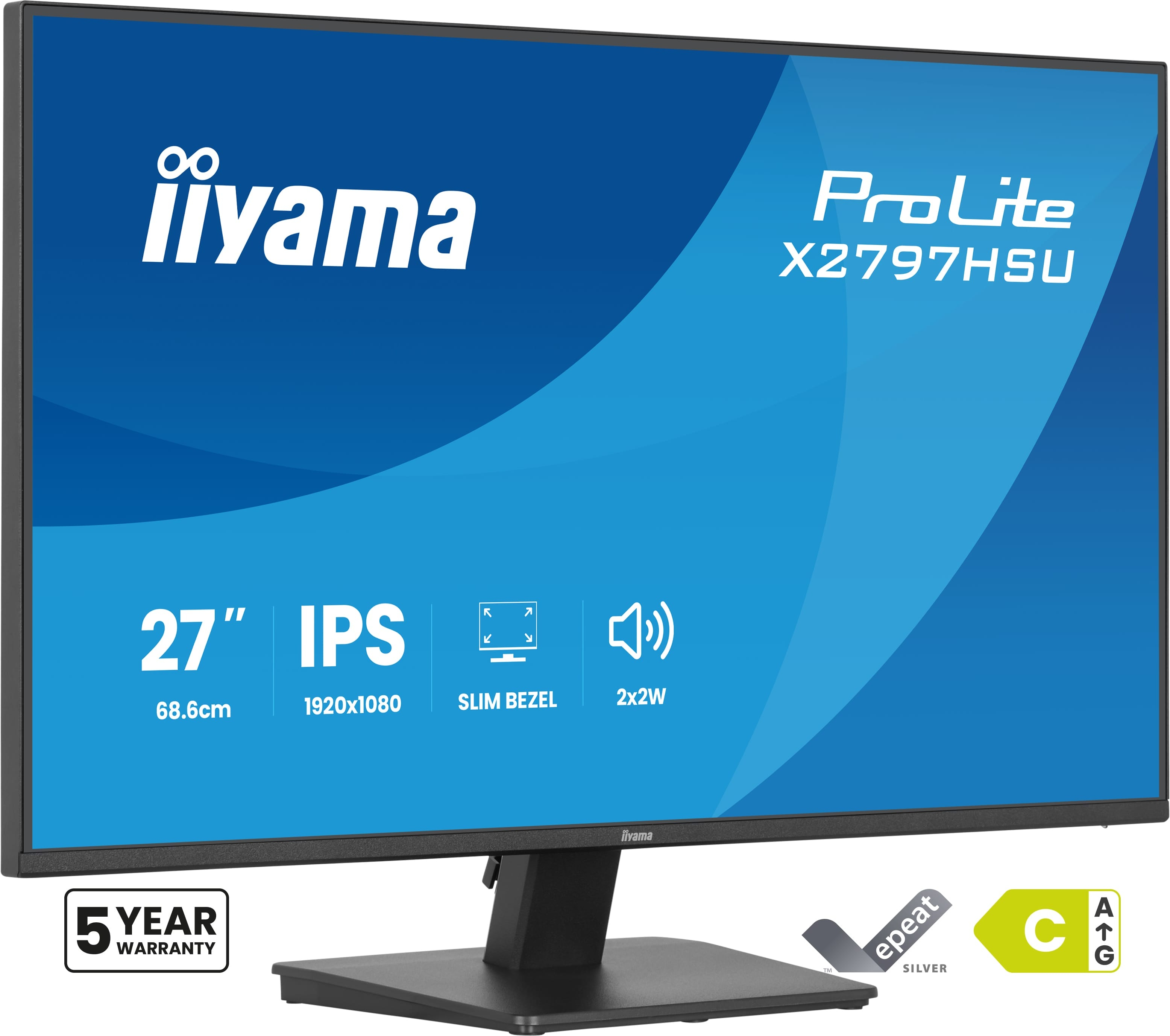 iiyama X2797HSU-B1 Monitor ProLite 27" IPS FHD 120Hz 350cd X2797HSU-B1