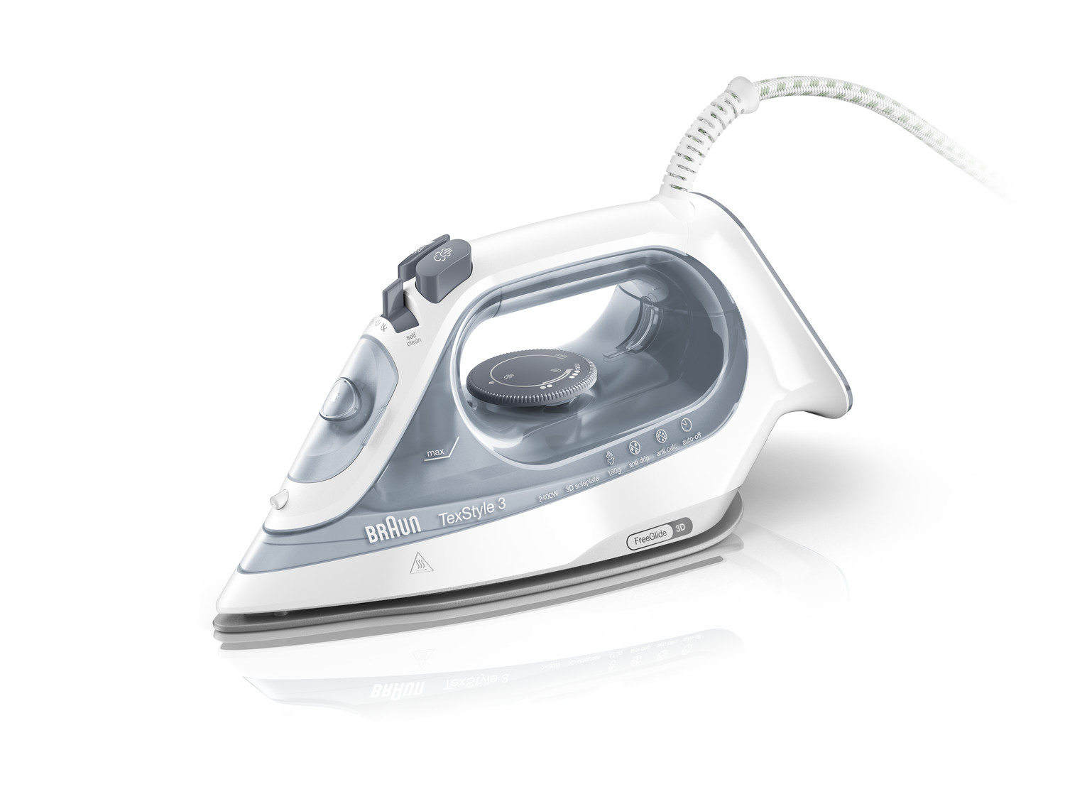 Braun Si3054gy Plancha Ropa 2400W De Potencia Suela Bidireccional 3D Superceramic