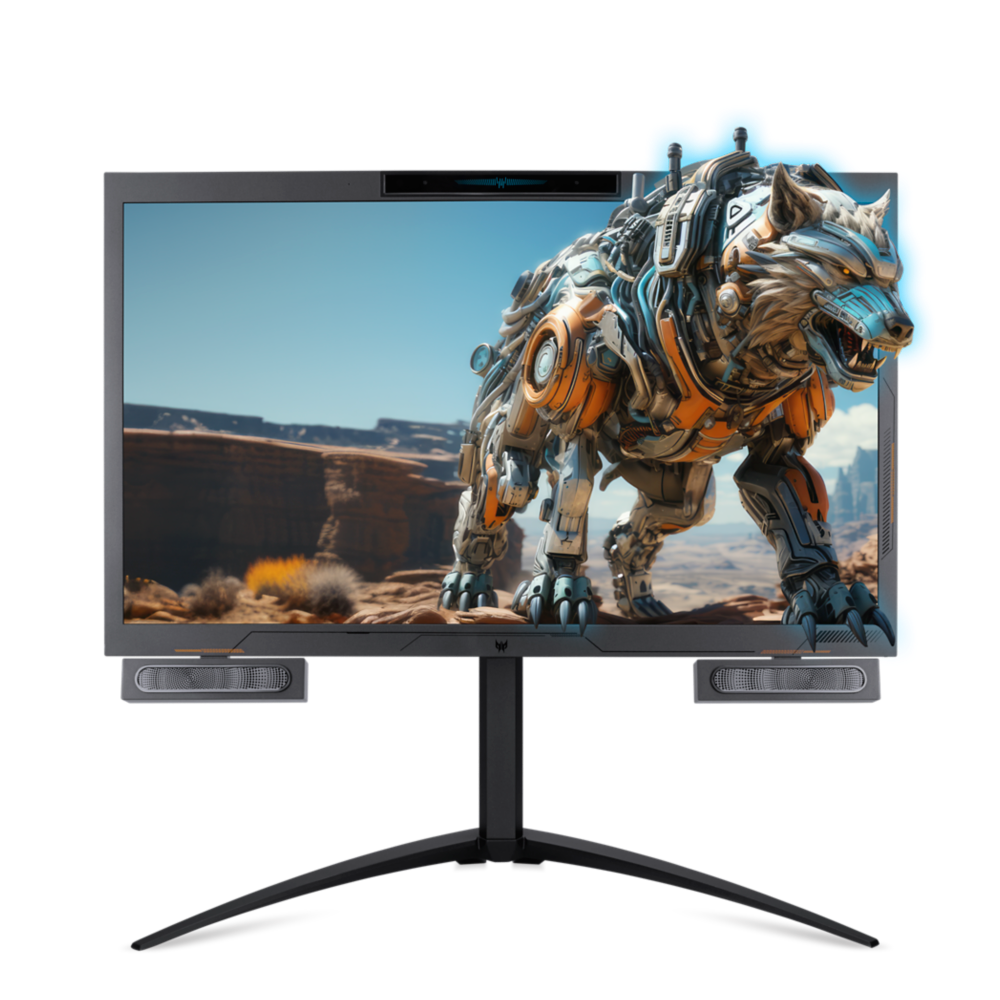 Acer DS2 Series, PSV27-2, Gaming Monitor, 27", 3D SpatialLabs View, 4K UHD, AMD FreeSync™ Premium