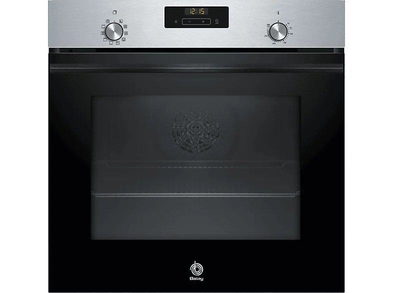 Horno - Balay 3HB4131X3, Serie Acero, Multifunción, Limpieza hidrolítica, 71 l, Aire caliente 3D Profesional, Display LED, 60 cm, Inox