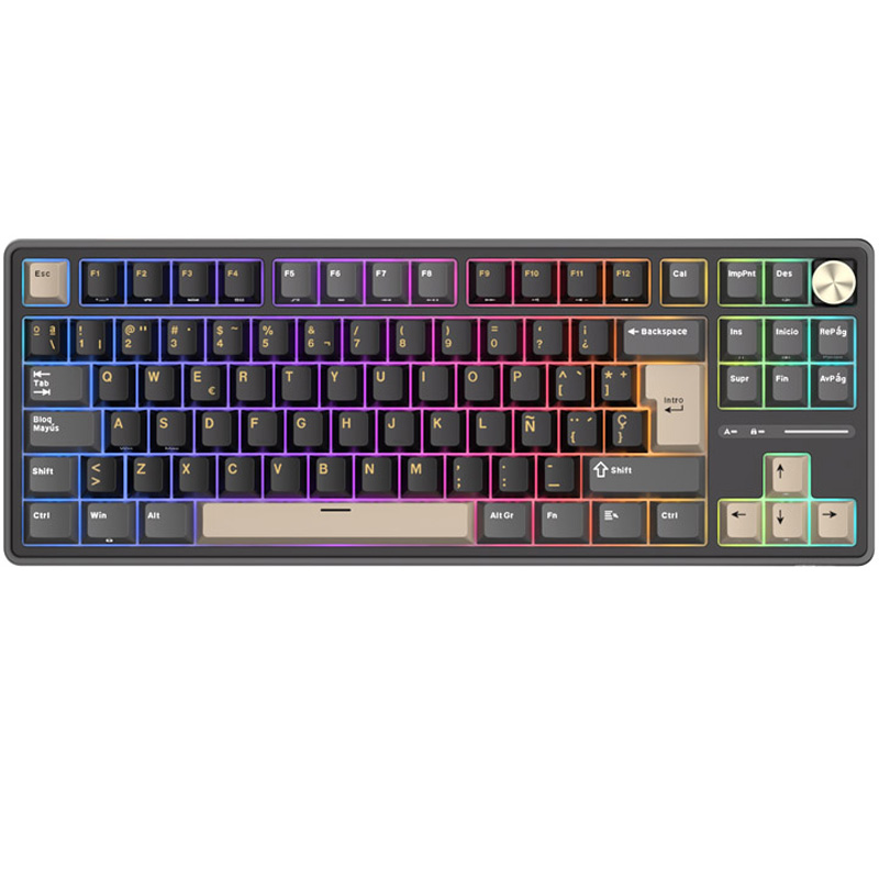 Royal Kludge R87Pro ISO-ES RGB Hot-Swappable Switch Creamy Phantom