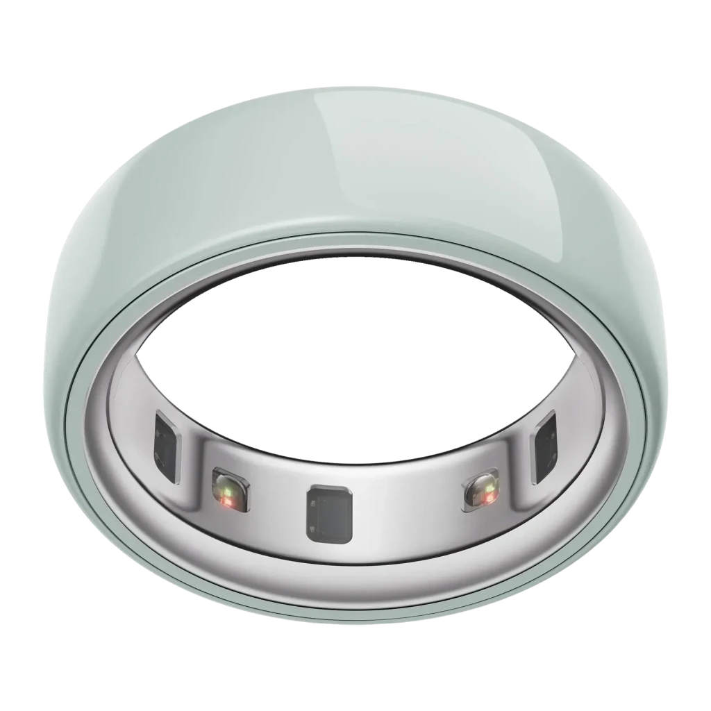Oura Ring 4 Ceramic Anillo Inteligente Talla 8 Verde Claro Tide