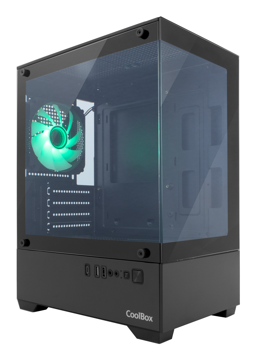 Coolbox Caja Gaming MATX GM200 V.Lite S.FTE ARGB N