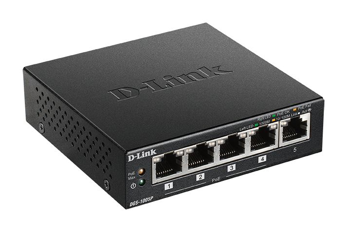 D-Link DGS-1005P/E POE+ 60W DGS-1005P/E