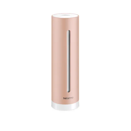 Medidor de calidad del aire - Netatmo NHC-EC, Temperatura/ Calidad aire, Humedad/ Nivel acústico, Rose Gold