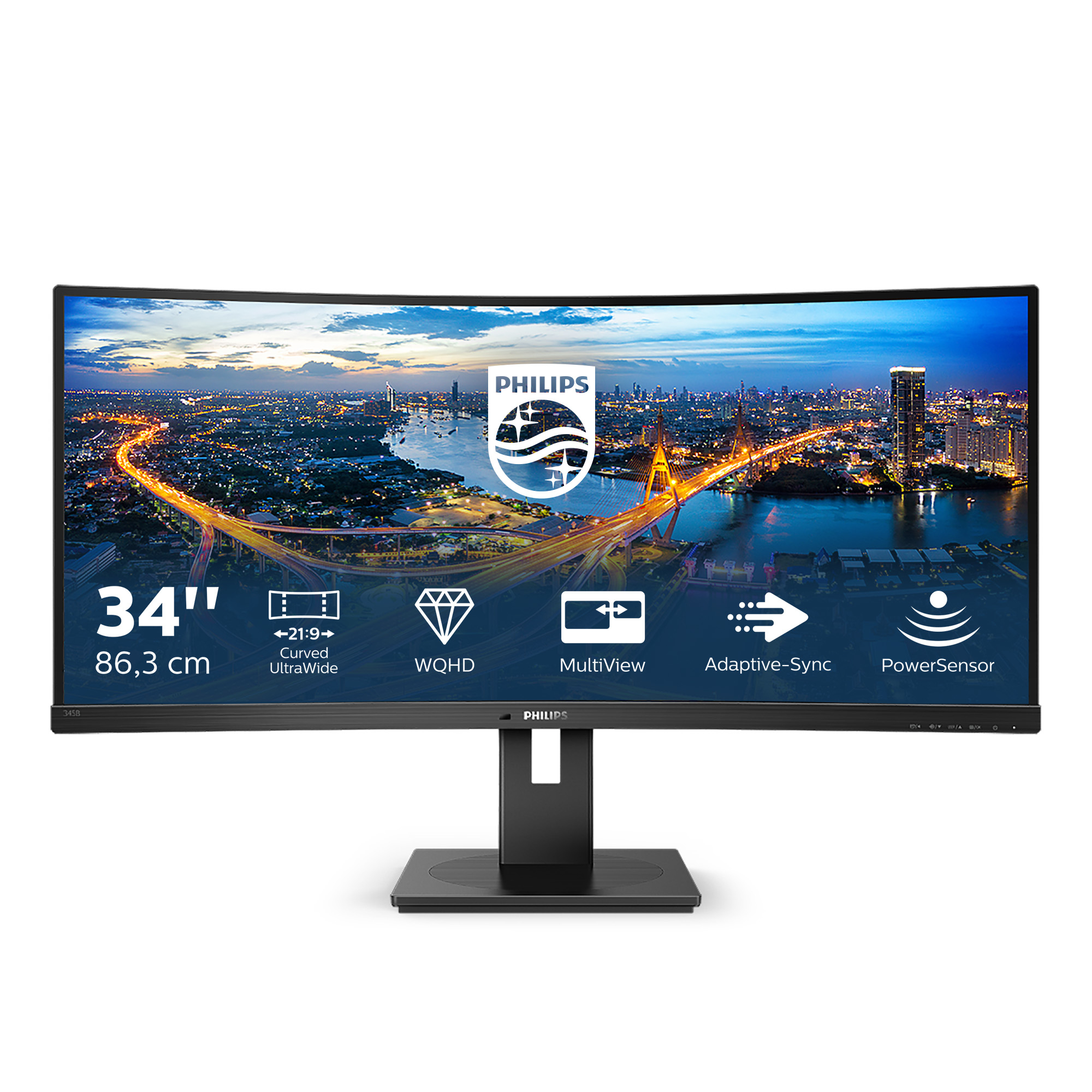 Philips B Line 345B1C/00 pantalla para PC 86,4 cm (34") 3440 345B1C/00
