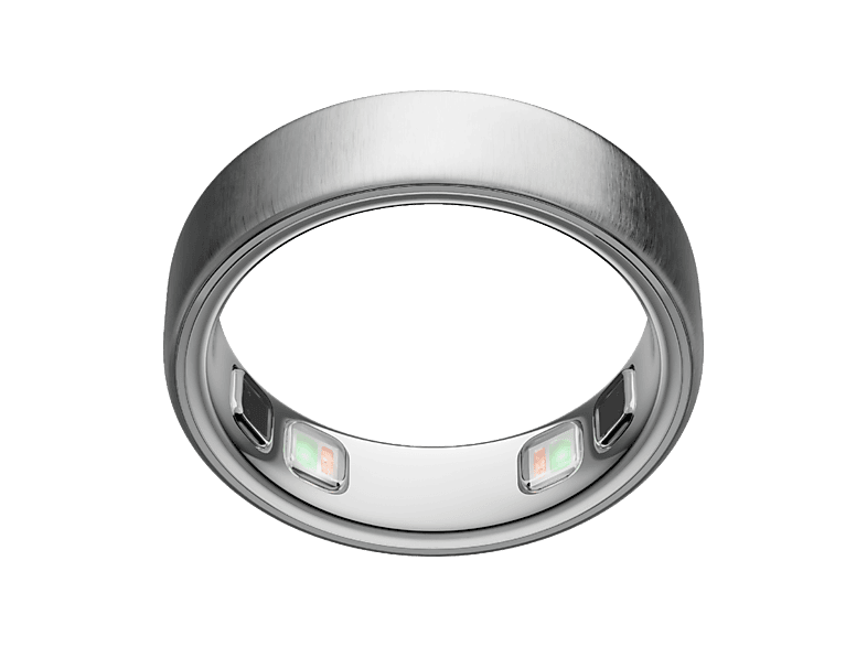 Anillo inteligente - Oura Ring 5, Talla 11, Hasta 9 días autonomía, Bluetooth, 50 métricas de salud, Titanio, Brushed Silver