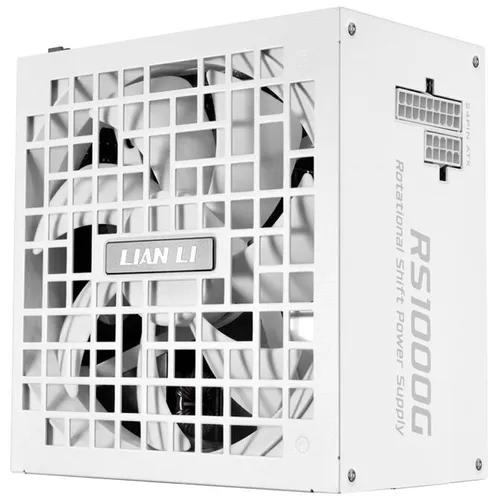 Lian Li Rotational Shift RS1000G 80 Plus Gold 1000W ATX 3.1 Modular Con Hub Blanco