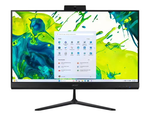 All in one - Acer Aspire C24B-GCZN, 24" Full-HD, AMD Ryzen™ 3 5400U, 8GB RAM, 512GB SSD, Radeon™ Onboard Graphics, Windows 11 Home, Negro