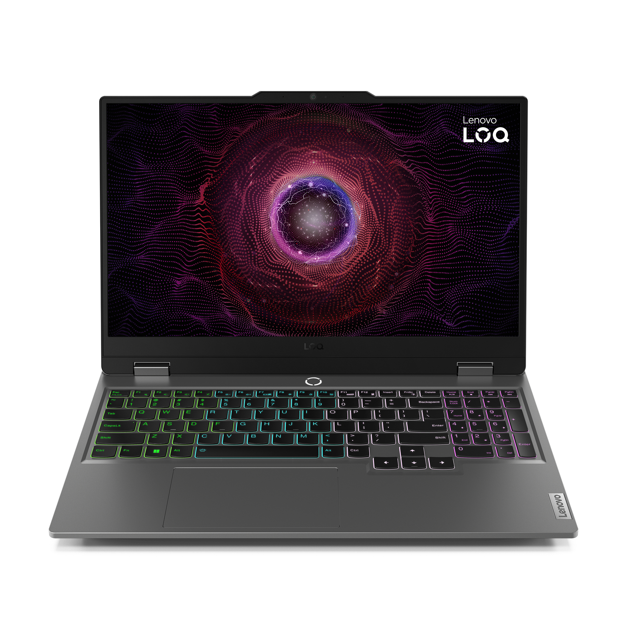 Portátil gaming - Lenovo LOQ 15AHP9, 15.6" Full-HD, AMD Ryzen™ 7 7445HS, 16GB RAM, 512GB SSD, GeForce RTX™ 3050, Sin sistema operativo, Negro