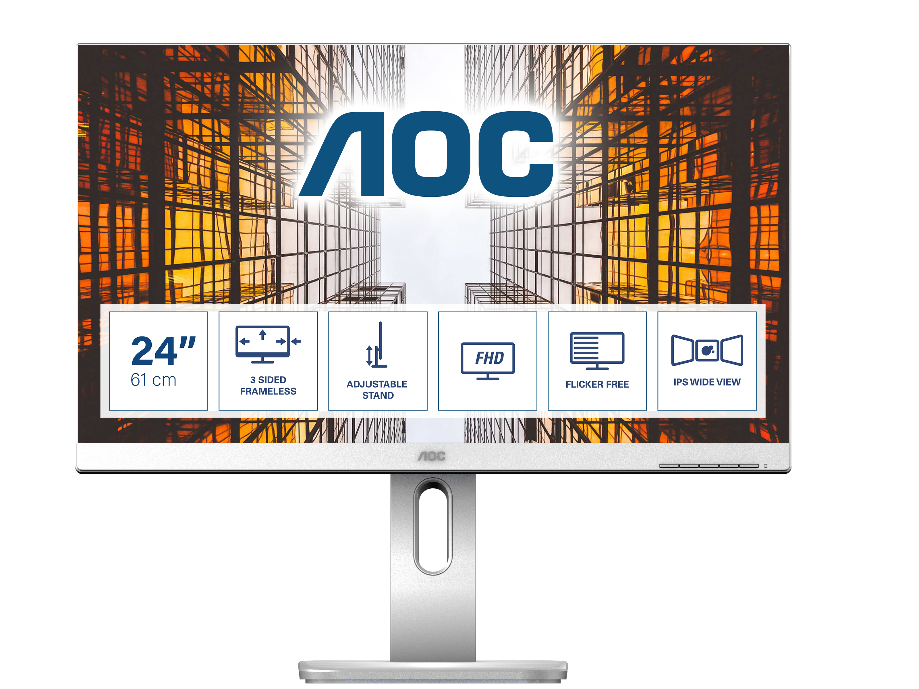 AOC P1 X24P1/GR pantalla para PC 61 cm (24") 1920 x 1200 X24P1/GR