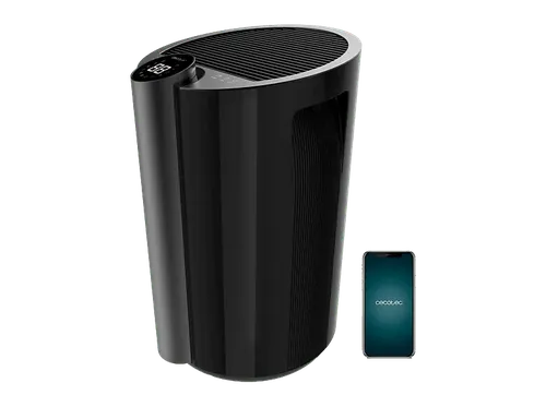 Deshumidificador - Cecotec BigDry 9000 Professional Connected, 4.5L, 90 m², Pantalla LED, Control táctil, Wi-Fi, 20 L/día, Negro