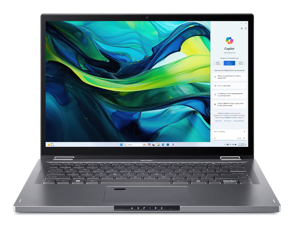 PORTATIL ACER ASP14-52MTN-505B INTEL CORE ULTRA5-115U 14" 16GB 512GB W11H GRIS