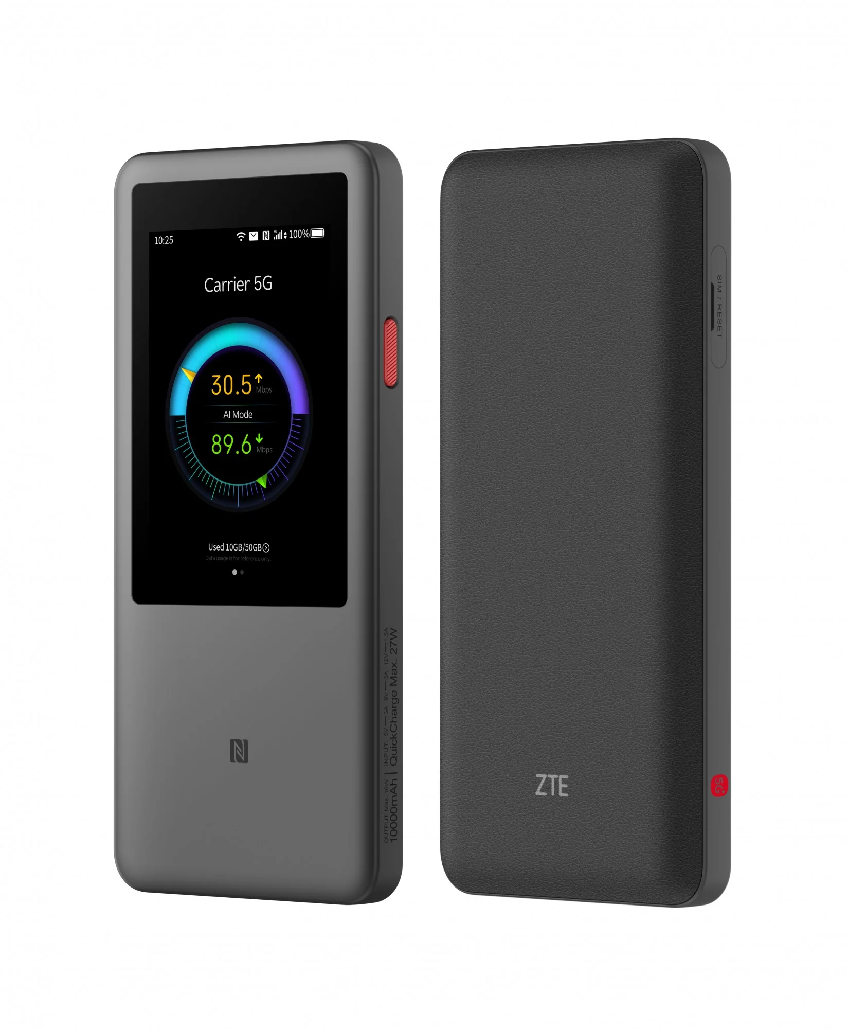 ZTE U60 Pro 5G Router Wi-Fi 7 3600 Mb/s 9 antenas U60 Pro