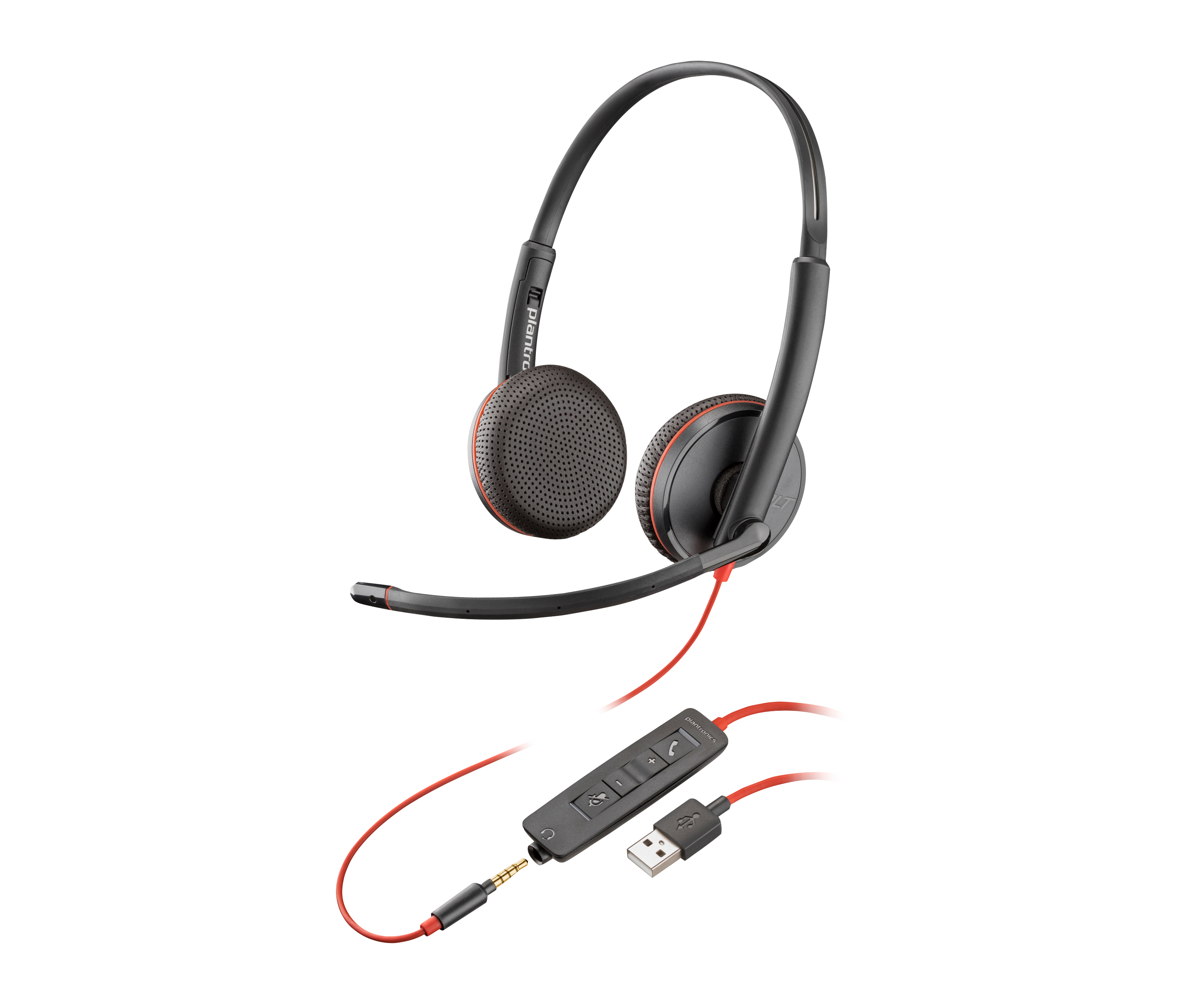 HP Poly Blackwire 3225 Stereo USB-A Headset (Bulk) Alámbrico 80S11A6