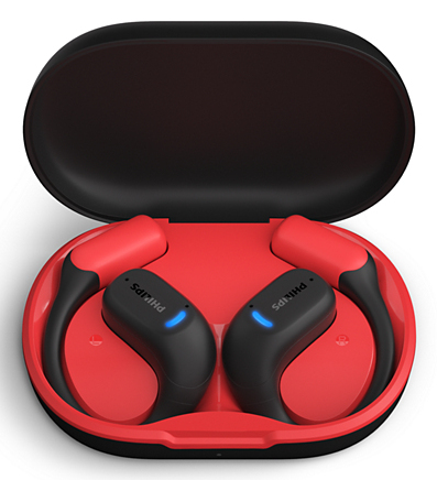 Auriculares Philips TAA6709BK 6000 Series Rojo Open-Ear TWS Bluetooth 5.3