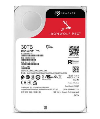 Disco Duro 30000GB 3.5" SEAGATE IronWolf Pro ST30000NT011 Serial ATA III