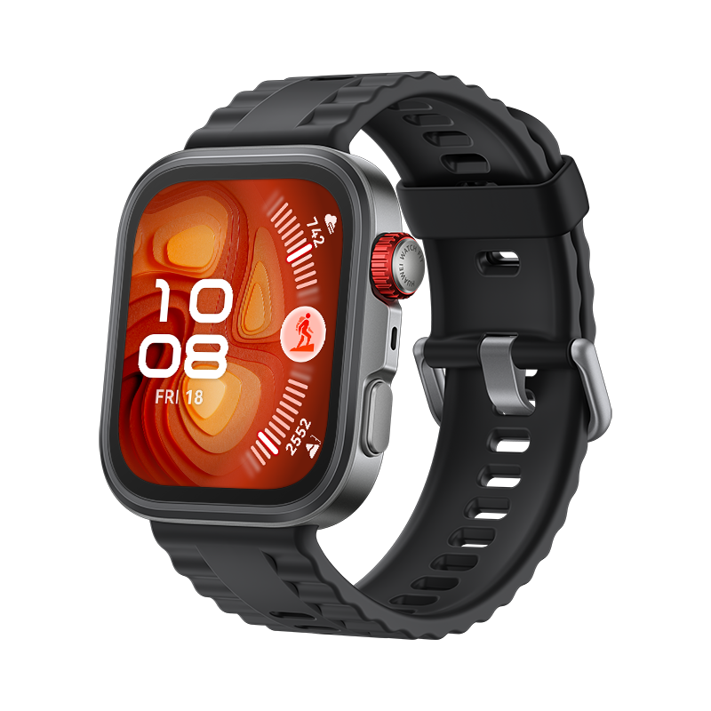 Smartwatch - Huawei Watch Fit 4 Pro, 1.82" AMOLED, 10 días batería, Compatible iOS Android, Correa Fluoroelastómero, Negro
