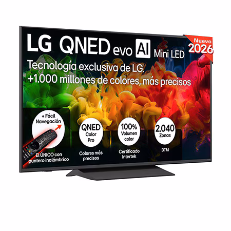 Smart TV LG QNED evo MiniLED AI QNED8E 55 pulgadas 4K 2026 - 55QNED80EB3B.OBSPTO