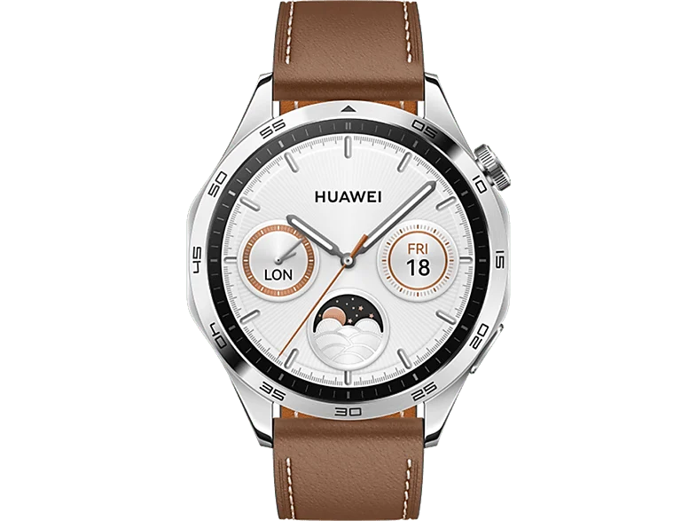 Smartwatch - Huawei Watch GT4, 46 mm, AMOLED, Hasta 14 días de autonomía, Marrón