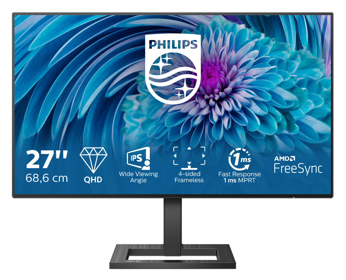 Philips E Line 275E2FAE/00 27" 4K Ultra HD IPS FreeSync Negro de PC