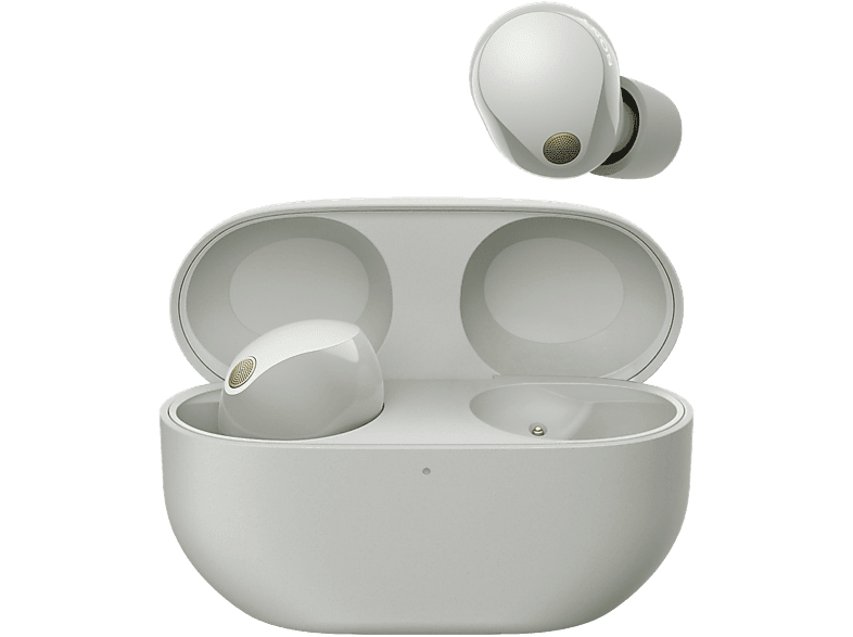 Auriculares True Wireless - Sony WF1000XM5S, Cancelación de ruido (Noise Cancelling), Hi-Res, Google assistant, Alexa, Siri, 24 horas, IPX4, Plata
