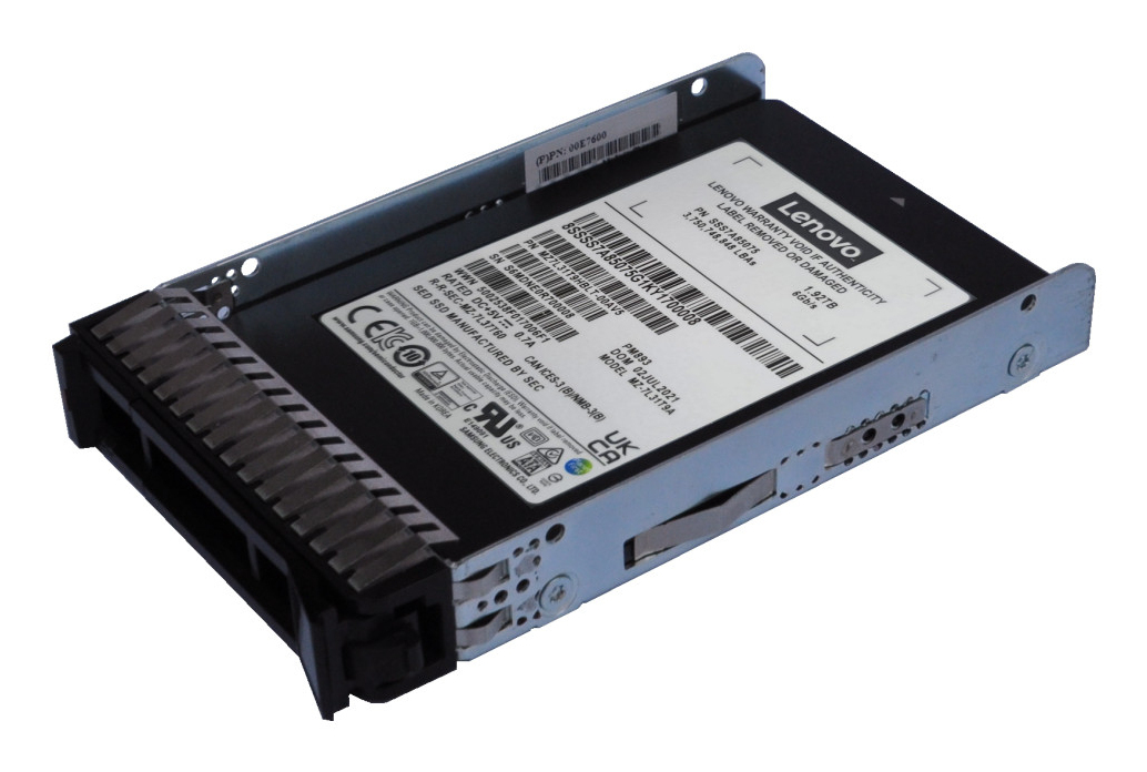 ThinkSystem 2.5" Multi Vendor 3.84TB Mixed Use SATA 6Gb HS 4XB7A90887