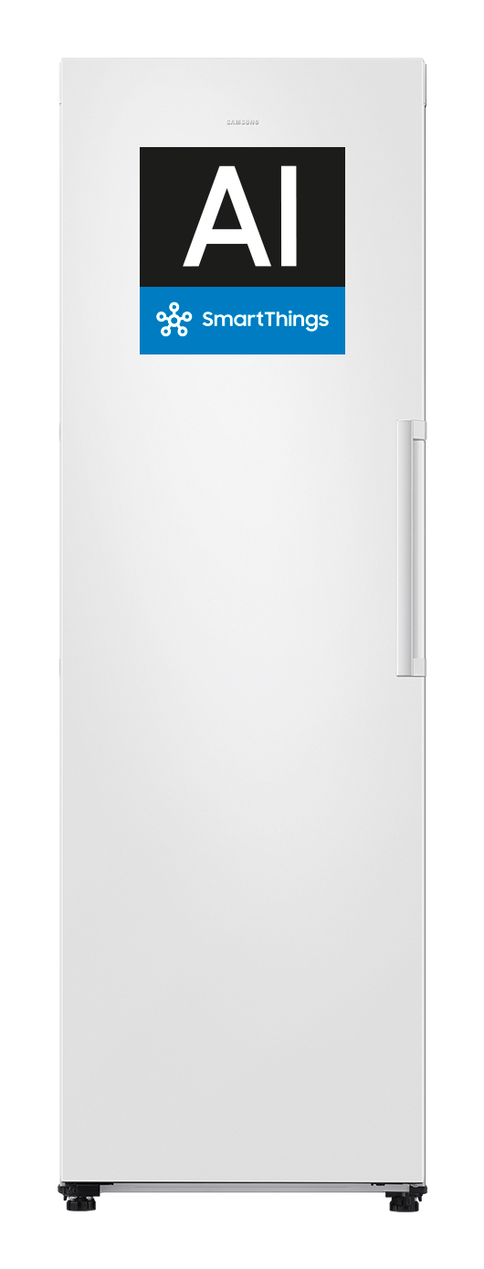 Samsung - Congelador Vertical Samsung Bespoke AI 186cm 323L Clase E Blanco RZ70H32KEVEF.