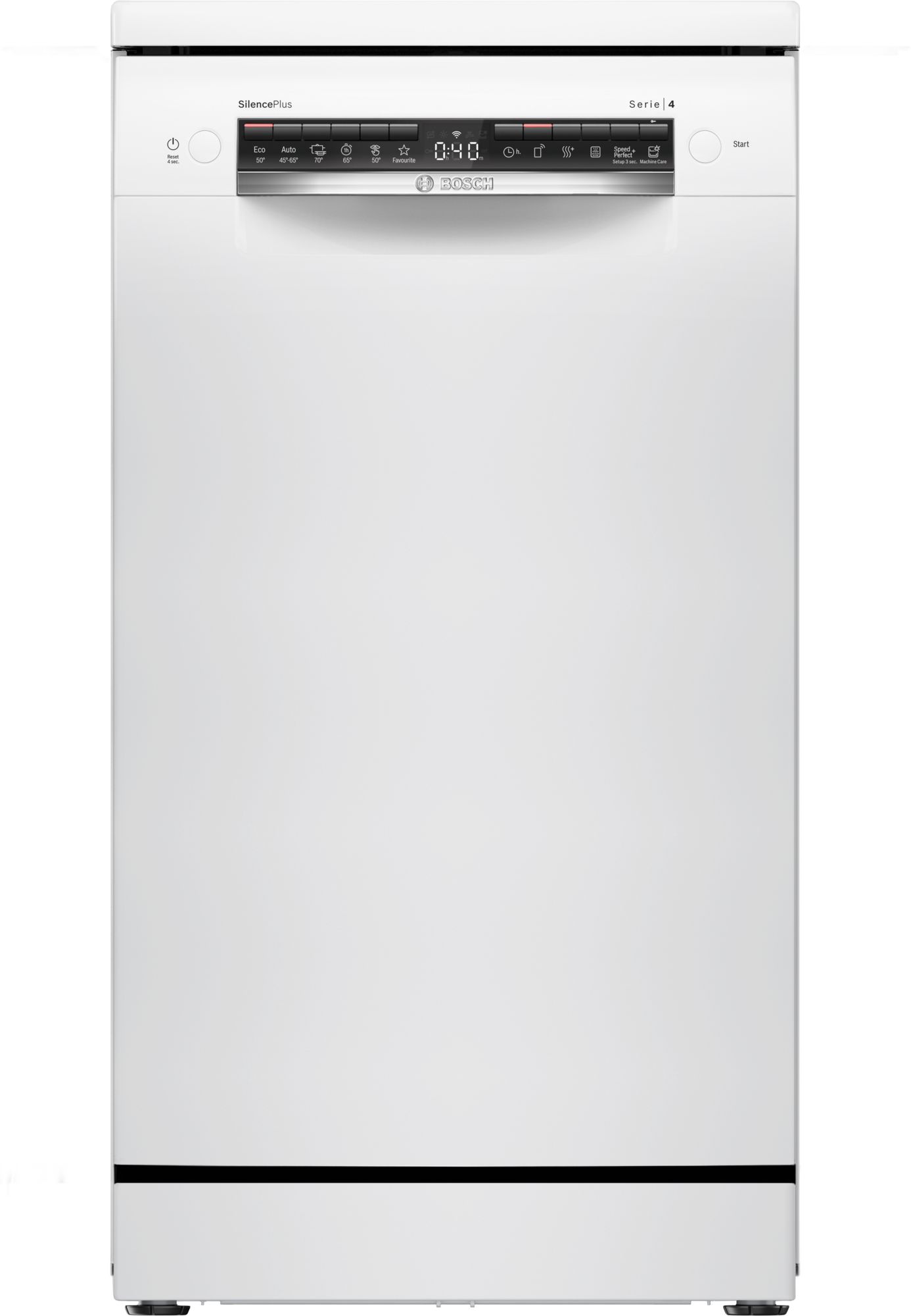 Lavavajillas - Bosch SPS4HMW13E, 10 servicios, 6 programas, 45, Home connect, Extra secado, SilentPowerDrive, Blanco