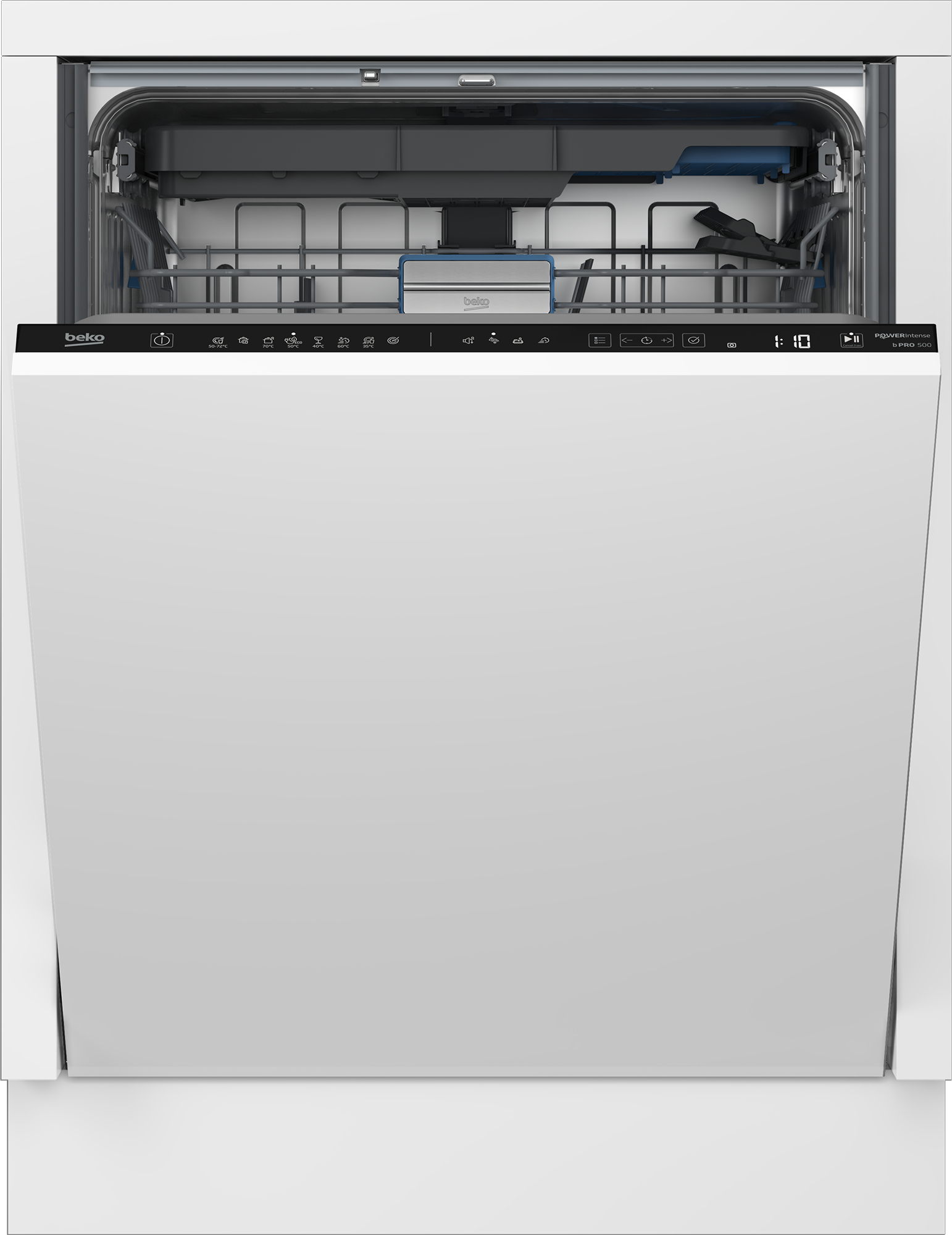 Beko - Lavavajillas Integrable Beko Power Intense, 15 servicios, 60 cm, 3ª Bandeja - BDIN38561P.