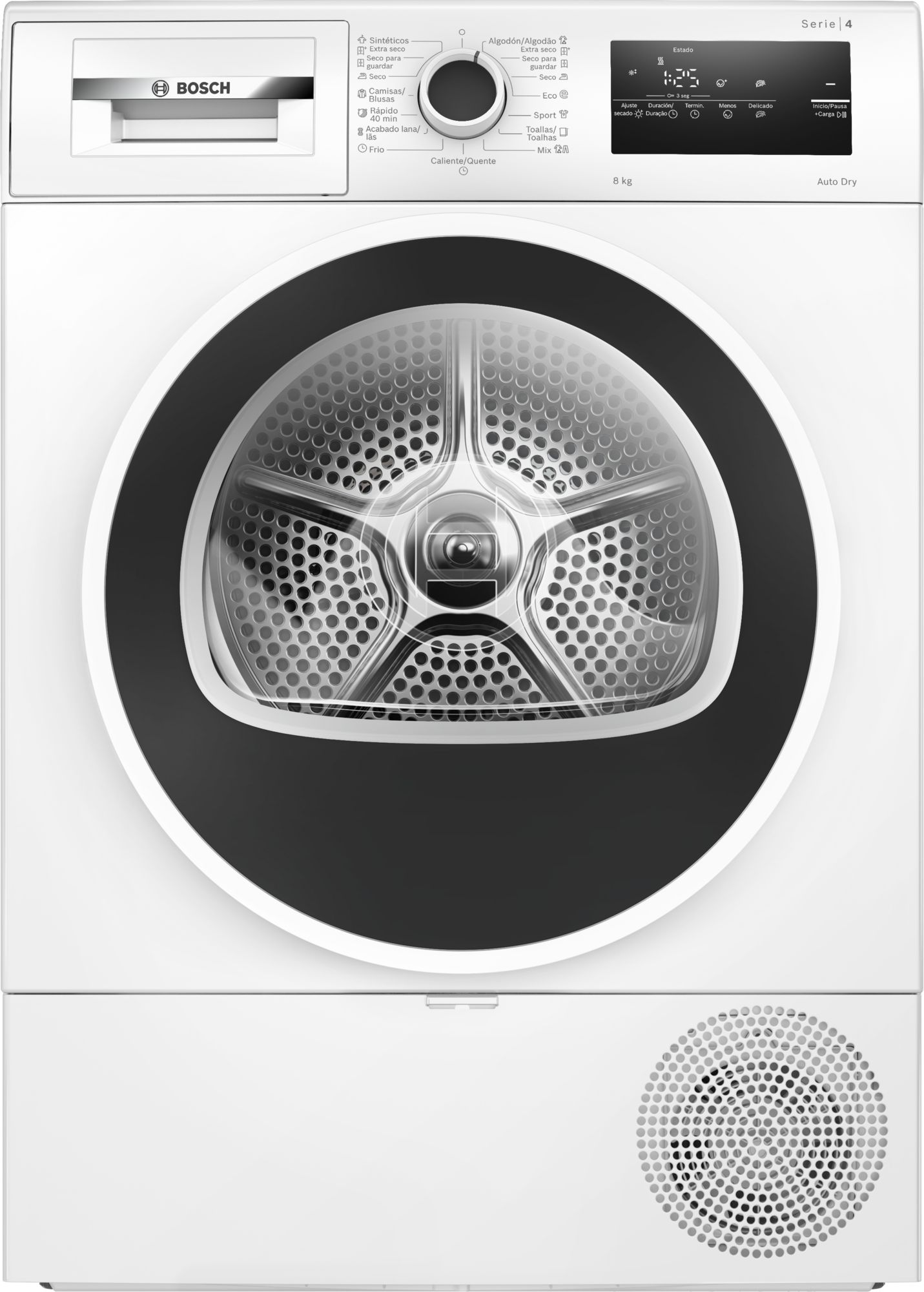 SECADORA CON BOMBA DE CALOR BOSCH WTR85V00ES 8 KG A++ BLANCO