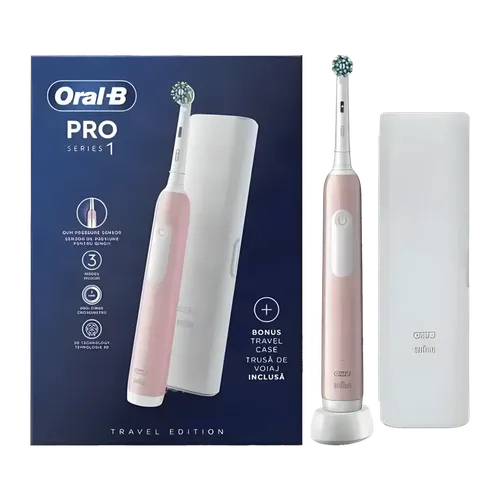 Cepillo Eléctrico Oral-B Pro Series 1 CrossAction con Estuche de Viaje