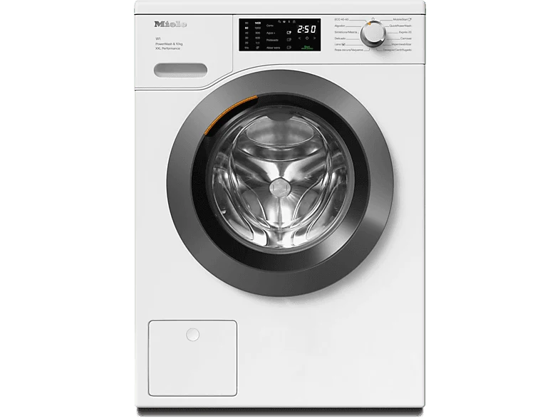 Lavadora carga frontal - Miele WCK360 WCS, 10 kg, 1400 rpm, 11 programas, QuickPowerWash, Alisar extra, Blanco loto
