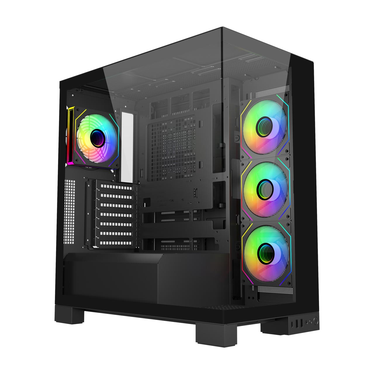 Caja FSP M540-BA Midi Tower Negro RGB Negro