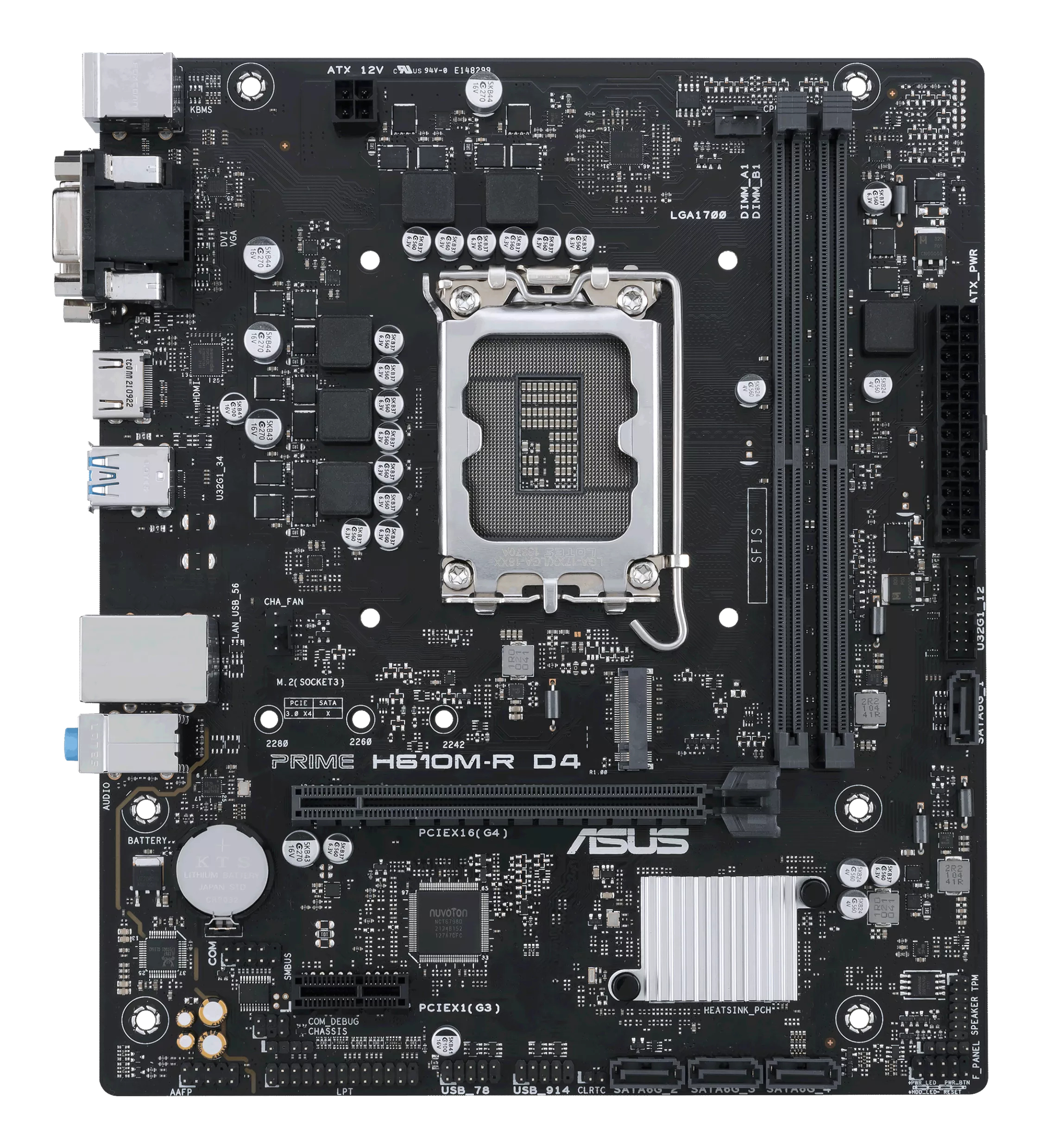 ASUS PRIME H610M-R D4 Intel H610 LGA 1700 micro ATX 90MB1B40-M0ECY0