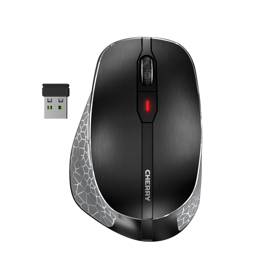 Ratón Cherry MW 8C Ergo Negro Inalámbrico Ergonómico
