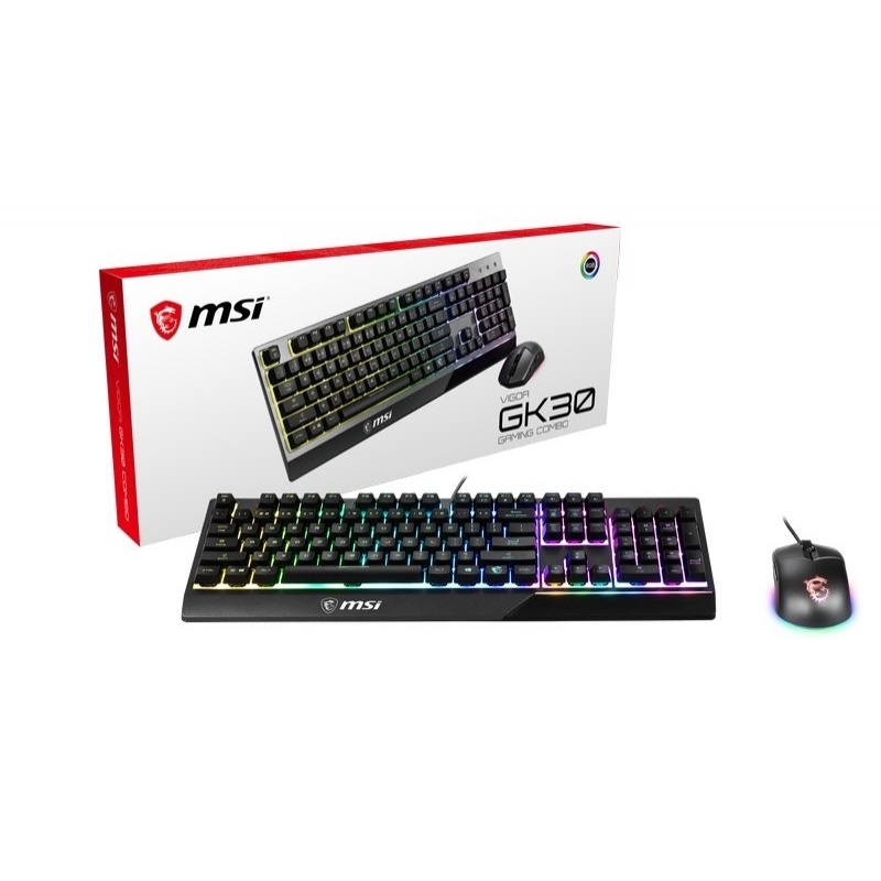 COMBO GAMING MSI TECLADO GK30 + RATON GM11