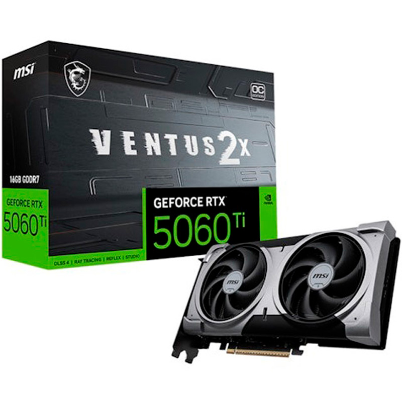 MSI GeForce RTX 5060 Ti VENTUS 2X OC PLUS 16GB GDDR7 DLSS4