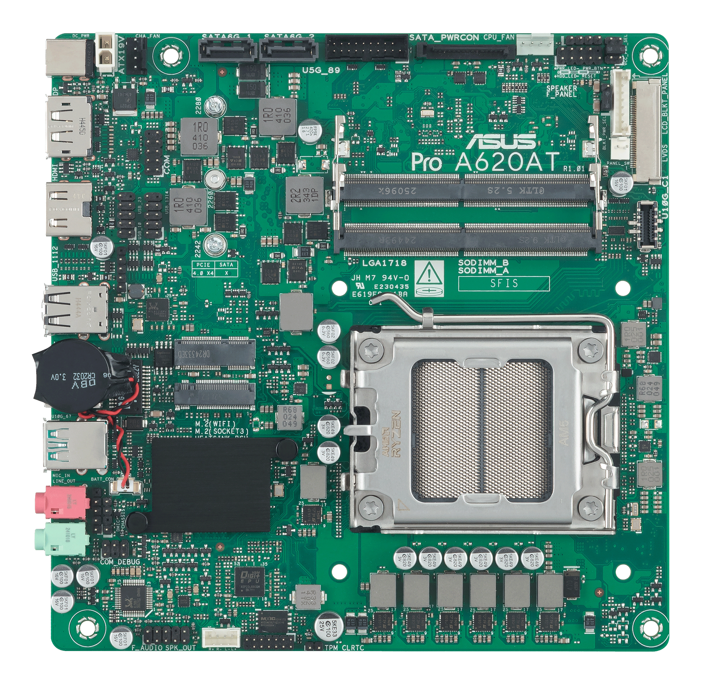 ASUS Pro A620AT-CSM AMD A620A Zócalo AM5 Thin Mini 90MB1L5M-M0EAYC