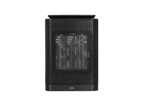 Calefactor cerámico - ok. OFH 1521521 B ES, 1500 W, Control táctil, 45dB, Apagado automático, ABS, Negro