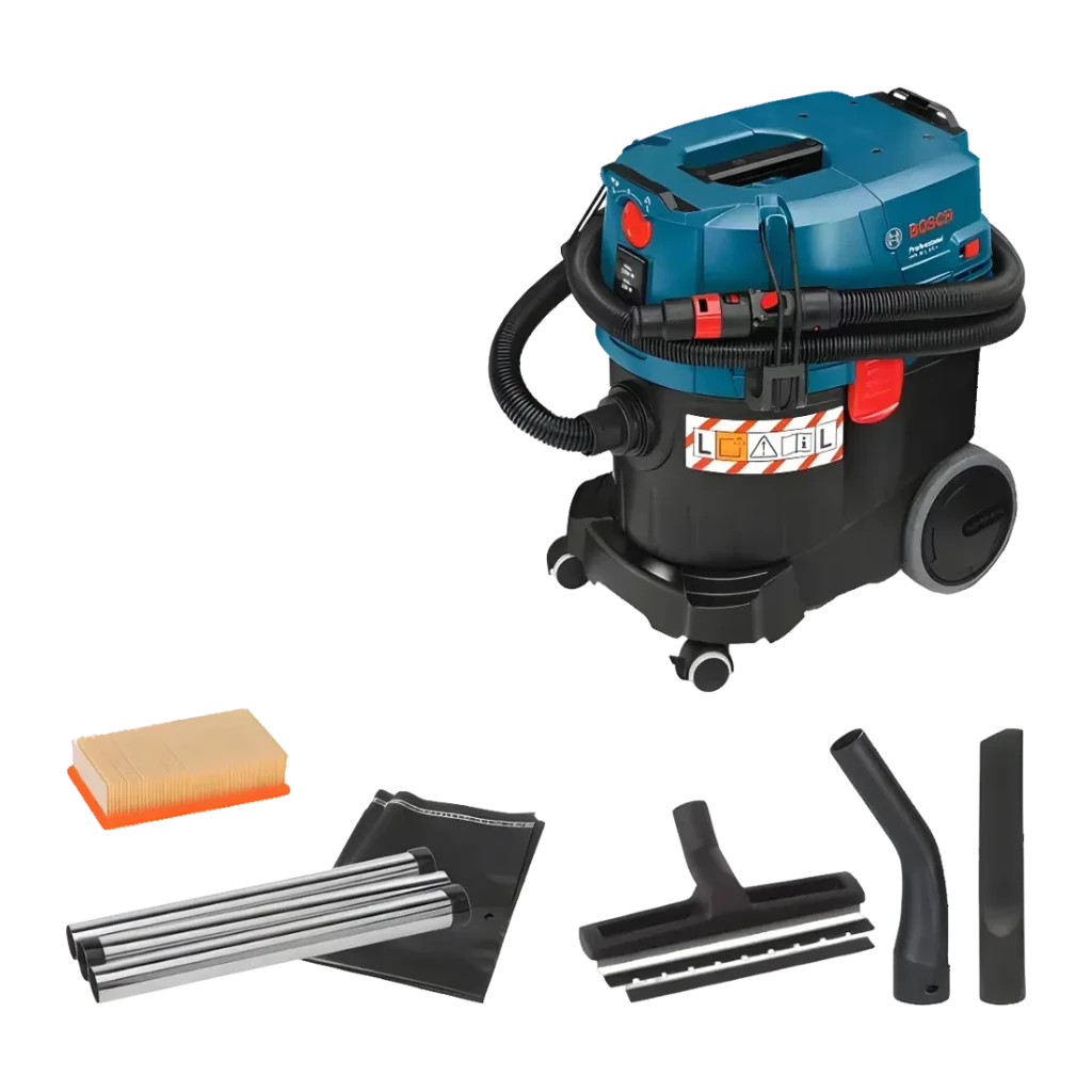 Aspiradora industrial Bosch GAS 35L SFC+ Professional Negro/Azul Seco y Húmedo 254mbar 1200W
